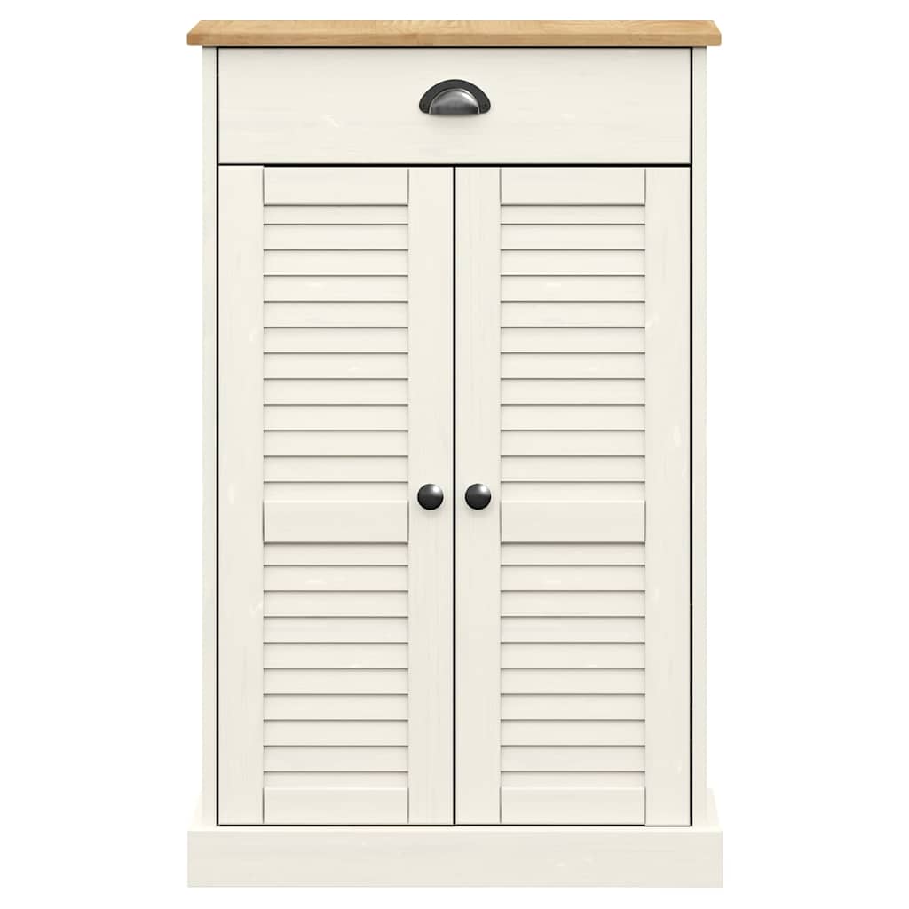 VIGO tömör fenyőfa cipőszekrény 60x35x96 cm