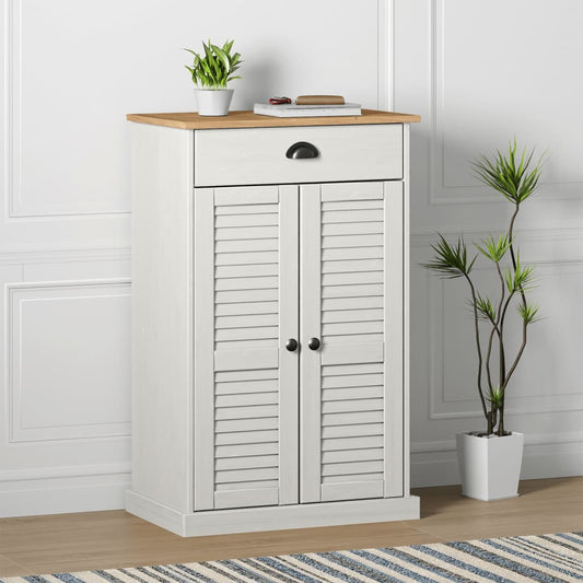 VIGO tömör fenyőfa cipőszekrény 60x35x96 cm