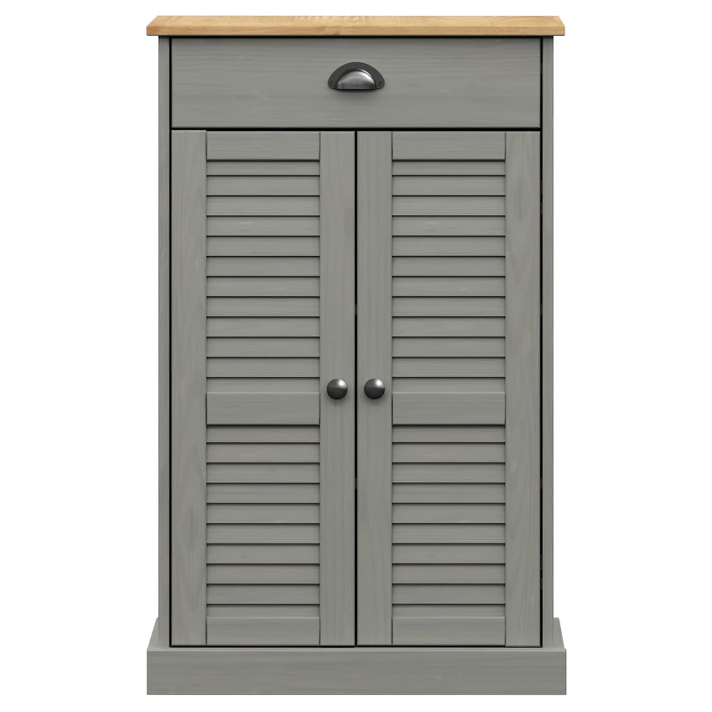 VIGO tömör fenyőfa cipőszekrény 60x35x96 cm