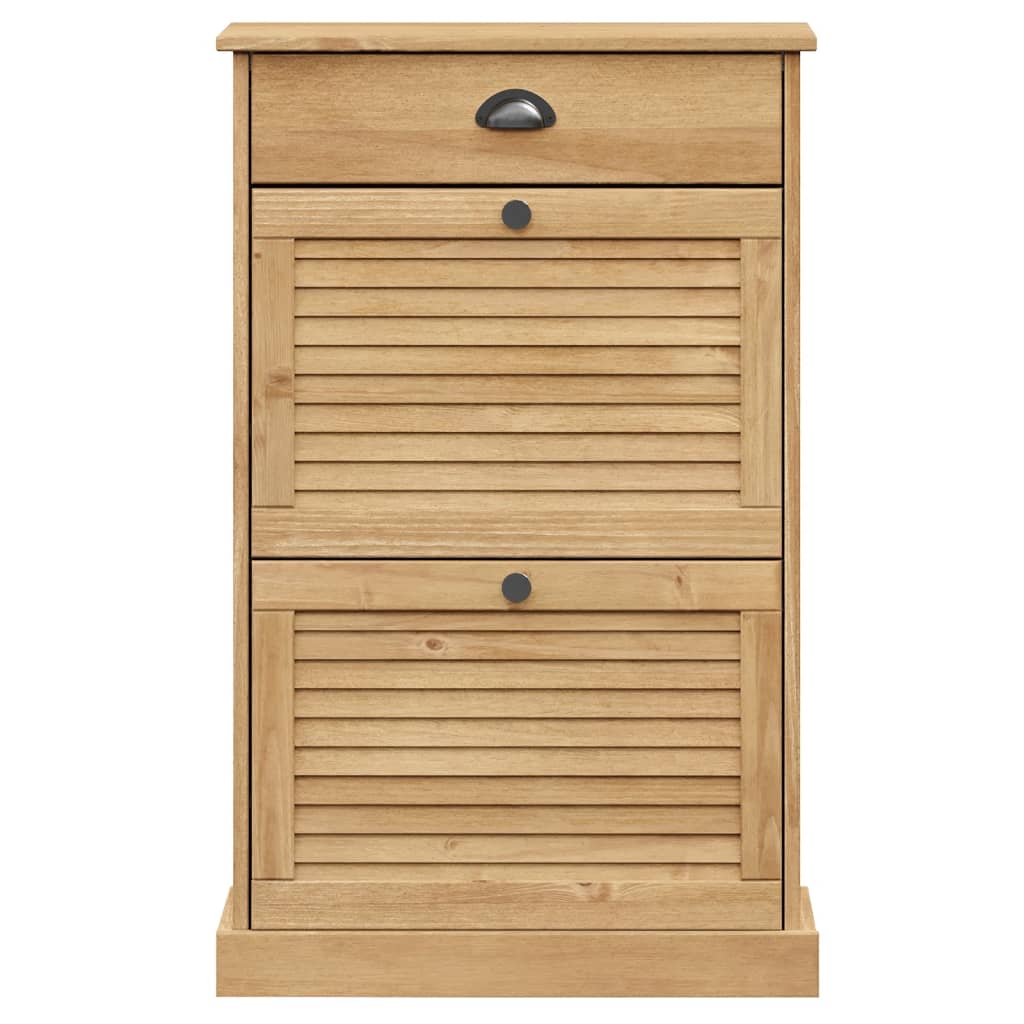 VIGO tömör fenyőfa cipőszekrény 60x35x96 cm