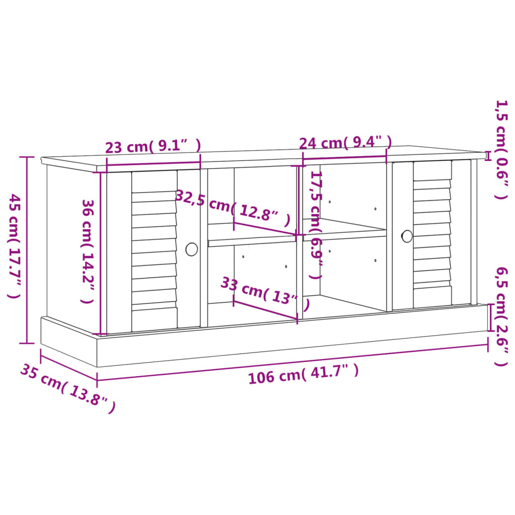 VIGO fehér tömör fenyőfa cipőtároló pad 106 x 35 x 45 cm