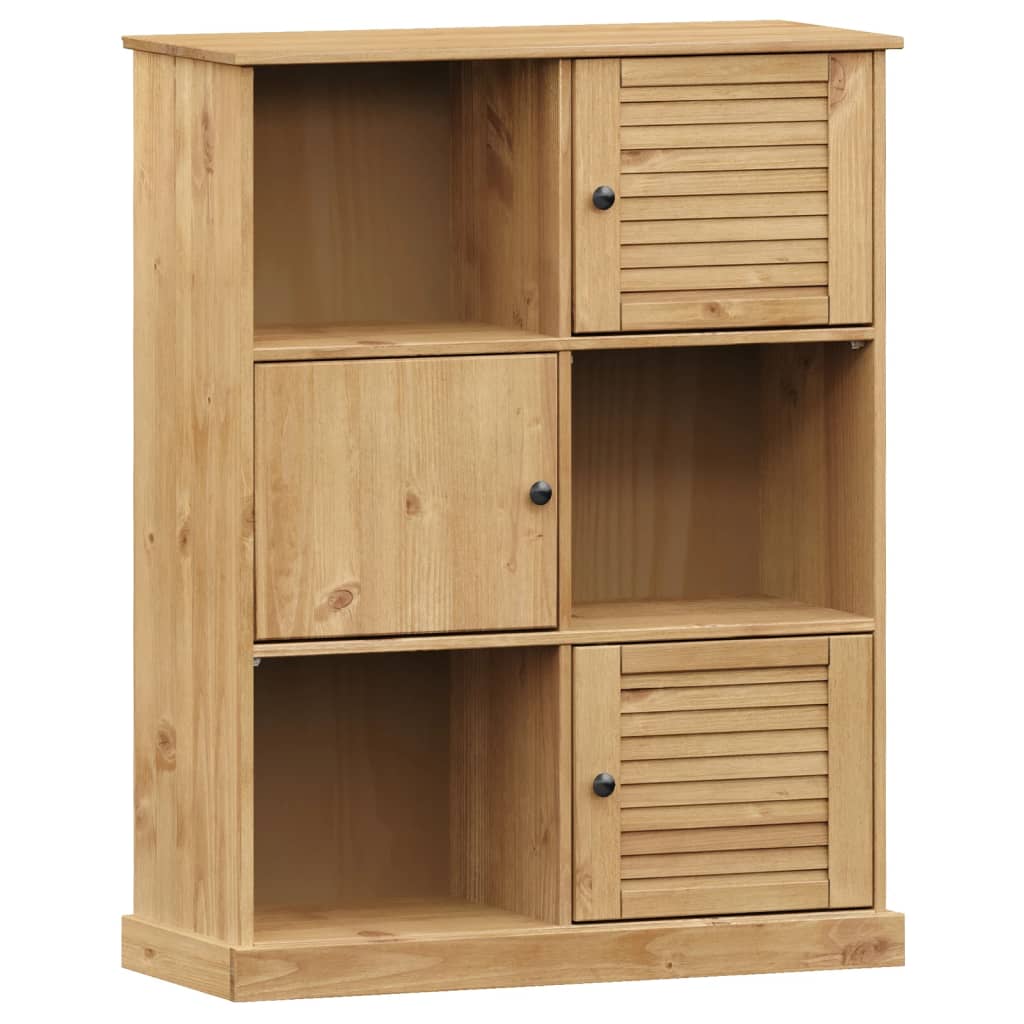 VIGO tömör fenyőfa könyvespolc 90x35x114,5 cm