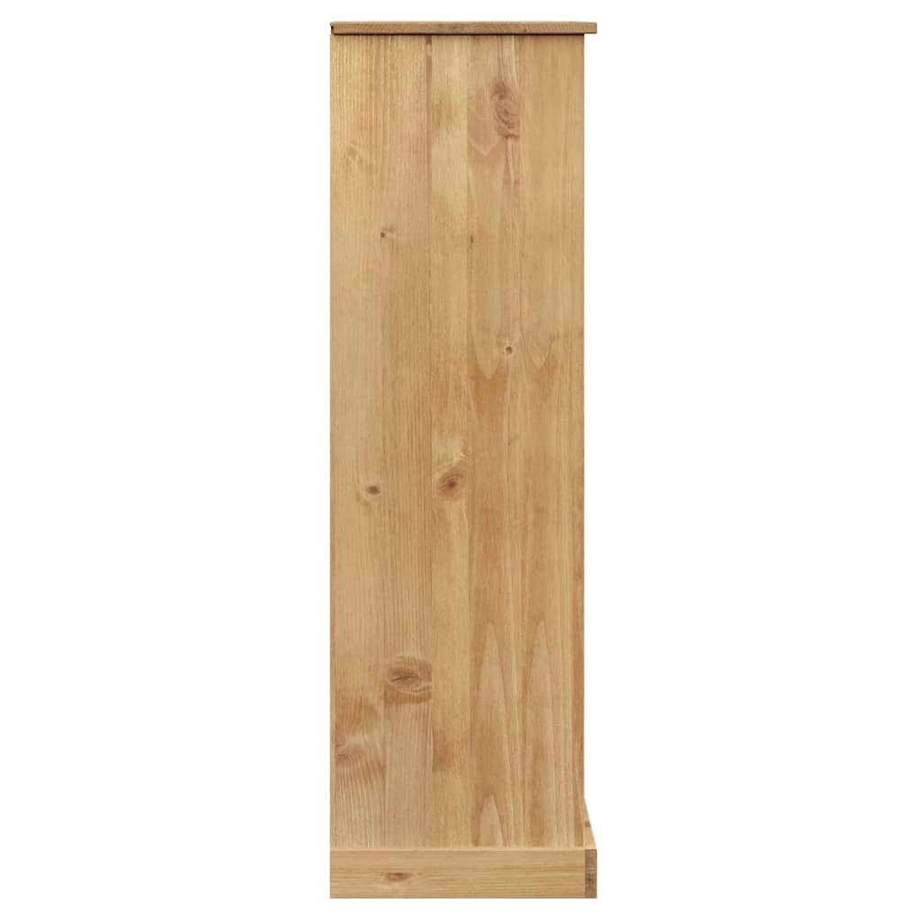 VIGO tömör fenyőfa könyvespolc 90x35x114,5 cm