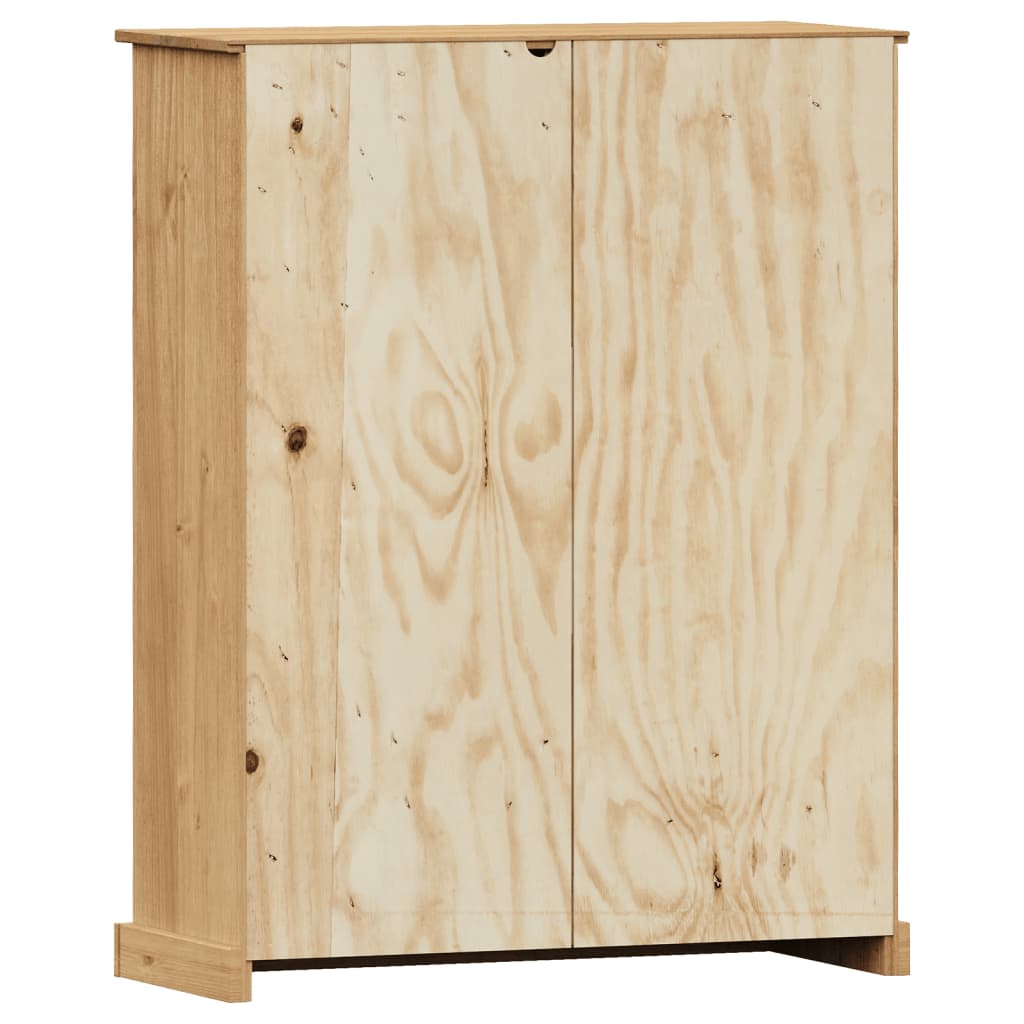 VIGO tömör fenyőfa könyvespolc 90x35x114,5 cm