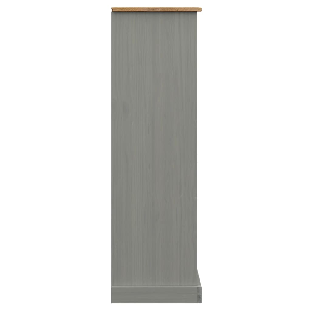 VIGO tömör fenyőfa könyvespolc 90x35x114,5 cm