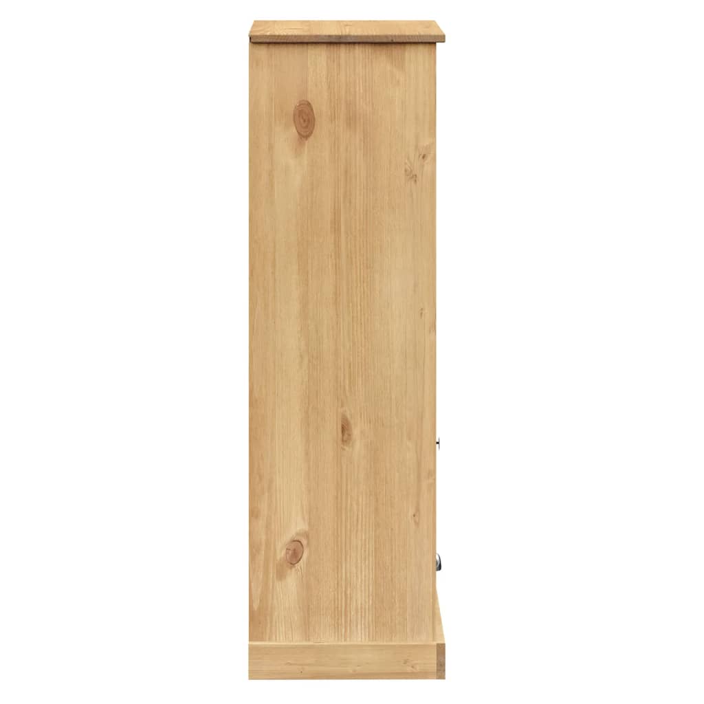VIGO tömör fenyőfa könyvespolc 60x35x114,5 cm
