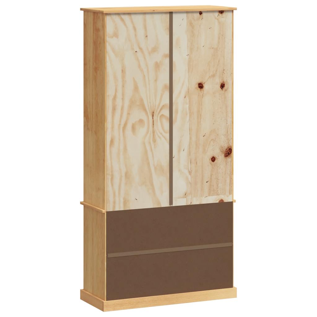 VIGO tömör fenyőfa könyvespolc 85x35x170 cm