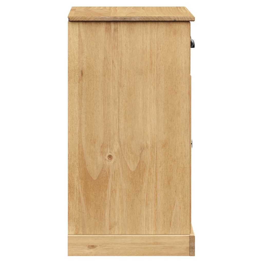 VIGO tömör fenyőfa fiókos tálalószekrény 78x40x75 cm