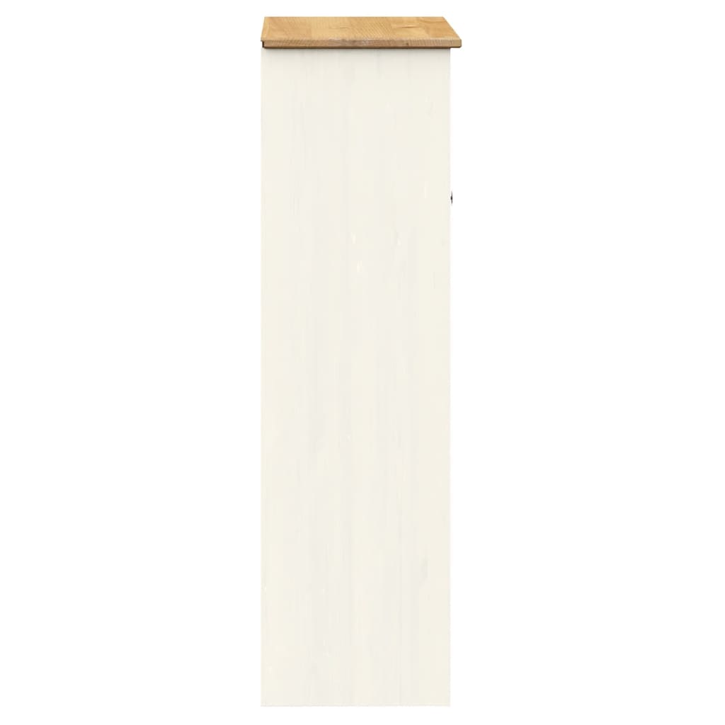 VIGO fehér tömör fenyőfa komód felső 78x30x100 cm