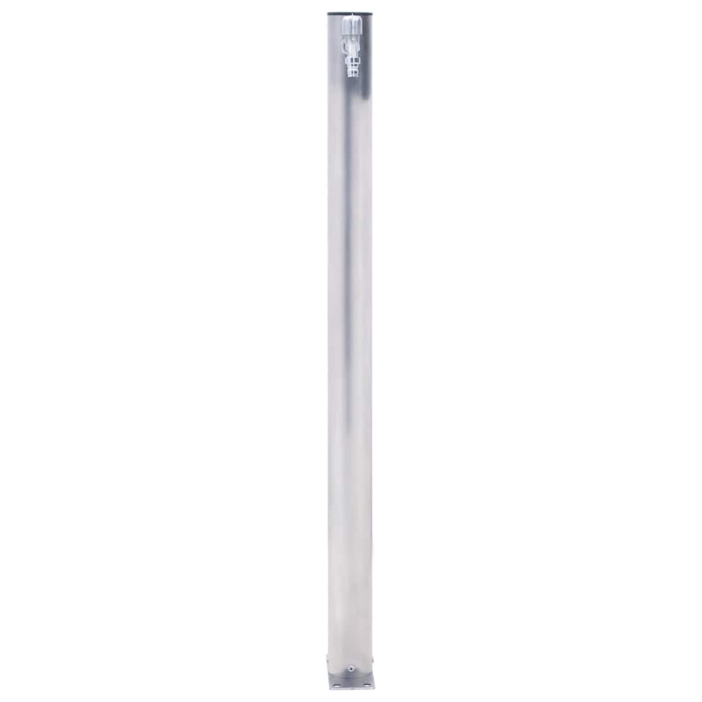 kerek rozsdamentes acél kerti oszlop típusú vízcsap 80 cm