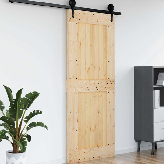 Ajtó NARVIK Természetes 90 x 210 cm Szilárd Fenyőfa