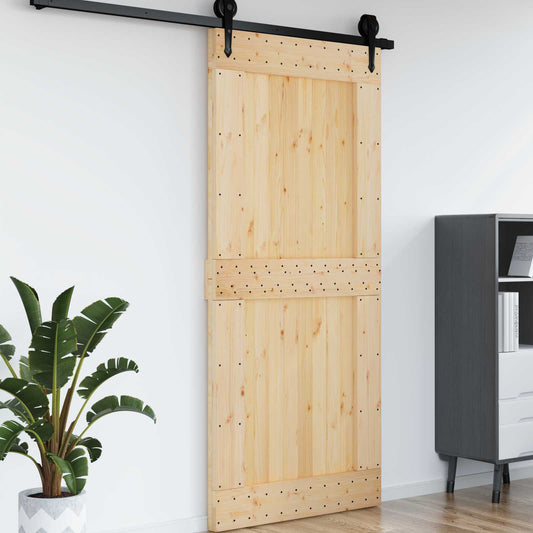 Ajtó NARVIK Természetes 100 x 210 cm Szilárd Fenyőfa