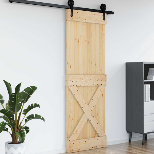Ajtó NARVIK Természetes 80 x 210 cm Szilárd Fenyőfa