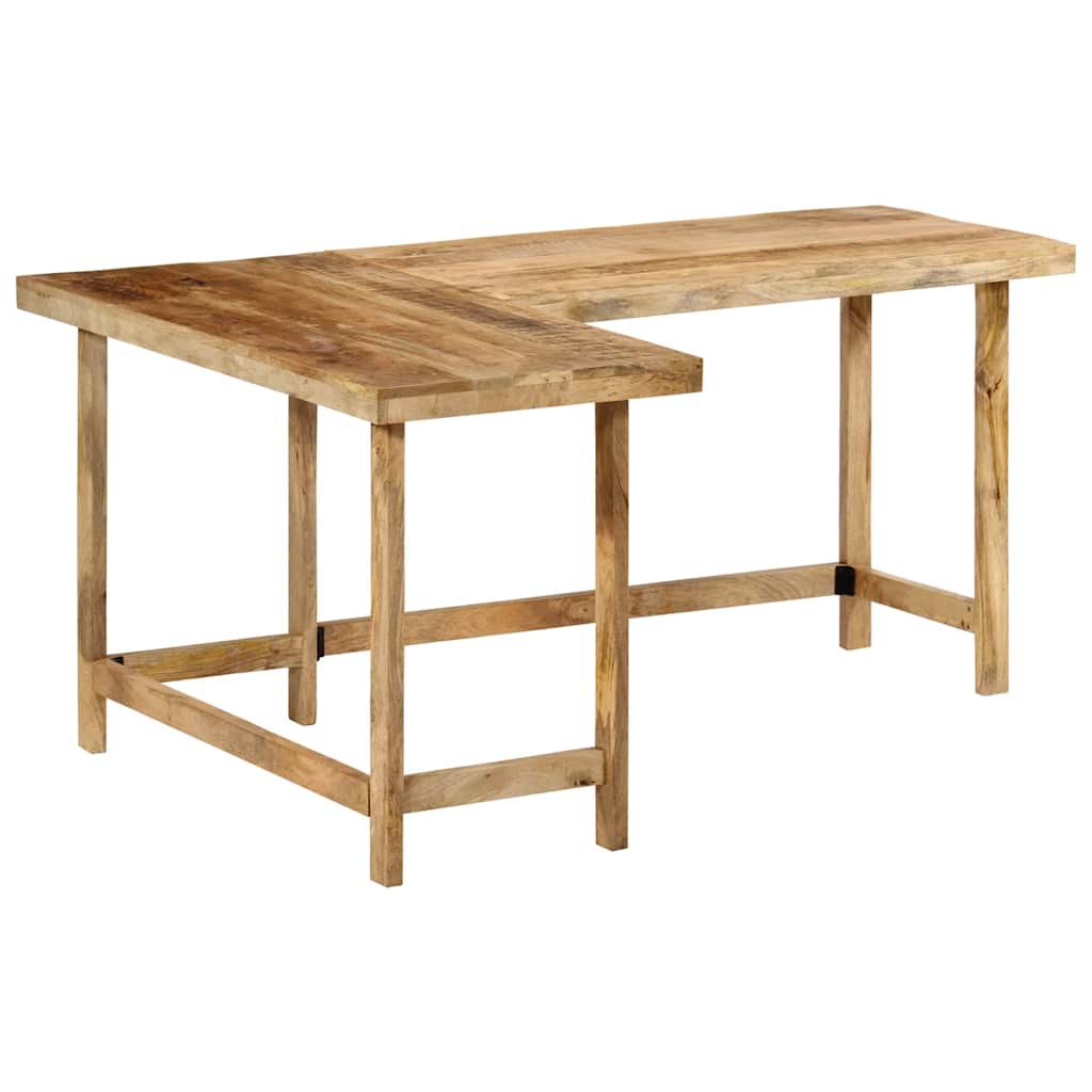 íróasztal 165x110x75 cm tömör fa Mango