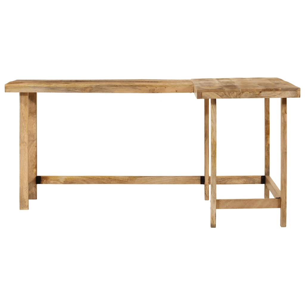 íróasztal 165x110x75 cm tömör fa Mango
