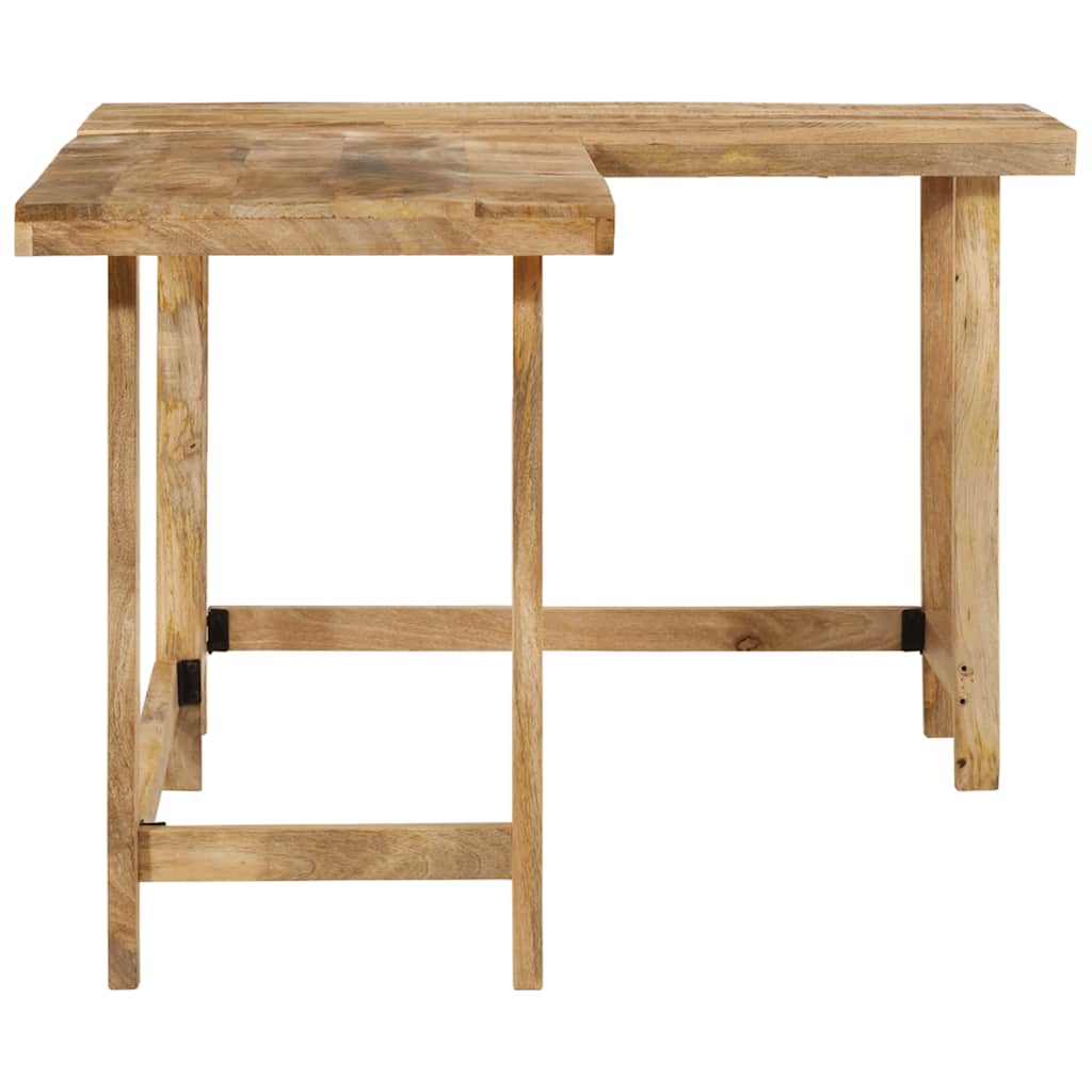 íróasztal 165x110x75 cm tömör fa Mango