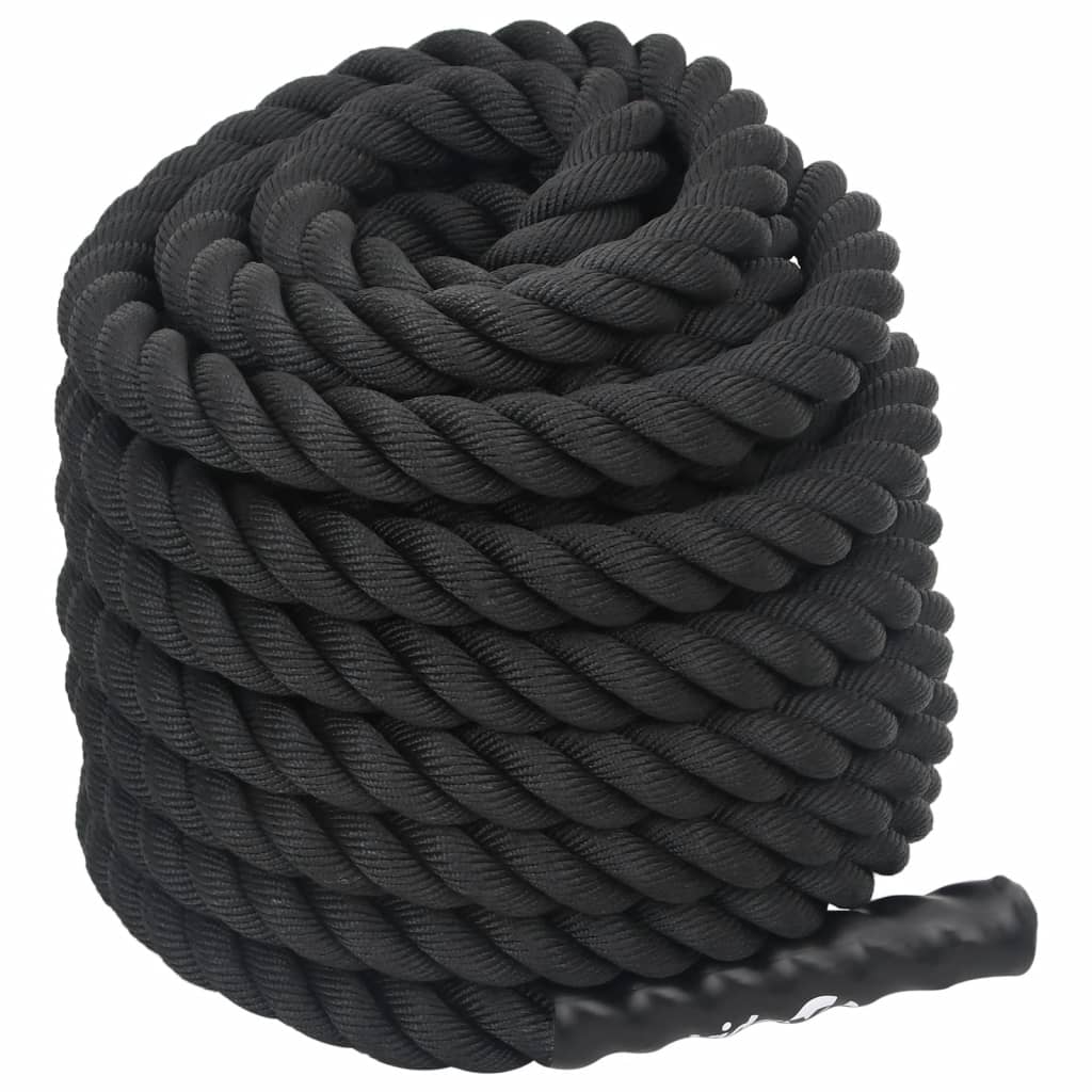 fekete poliészter harci kötél 15 m 11 kg