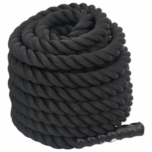 fekete poliészter harci kötél 15 m 11 kg