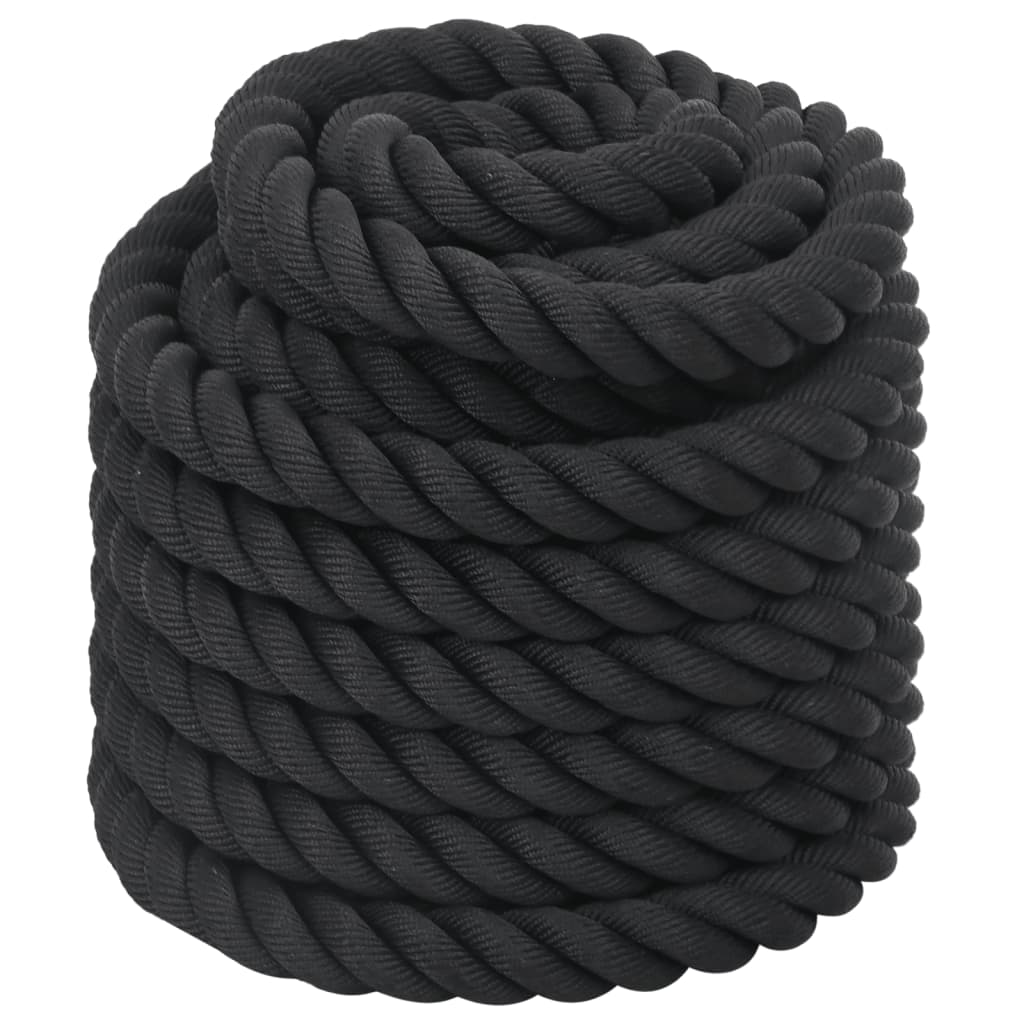 fekete poliészter harci kötél 15 m 11 kg