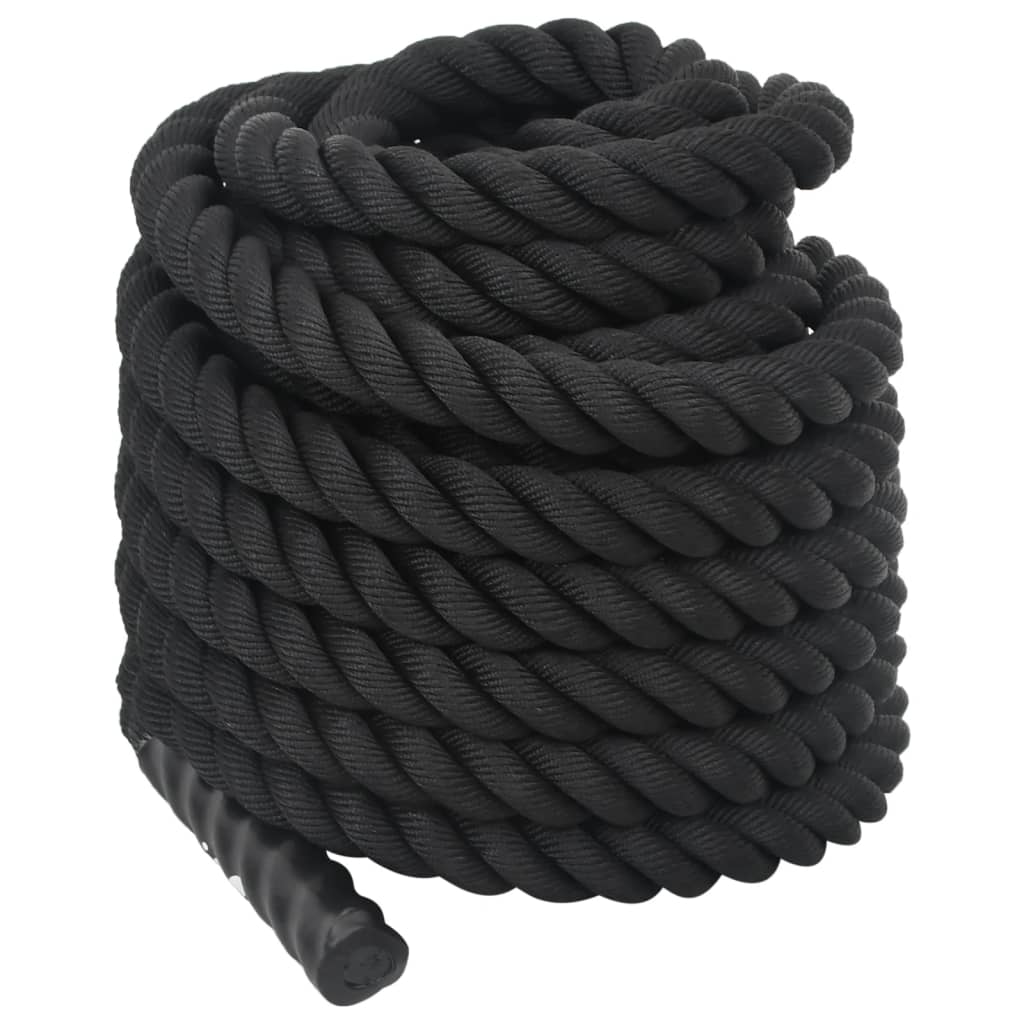 fekete poliészter harci kötél 15 m 11 kg