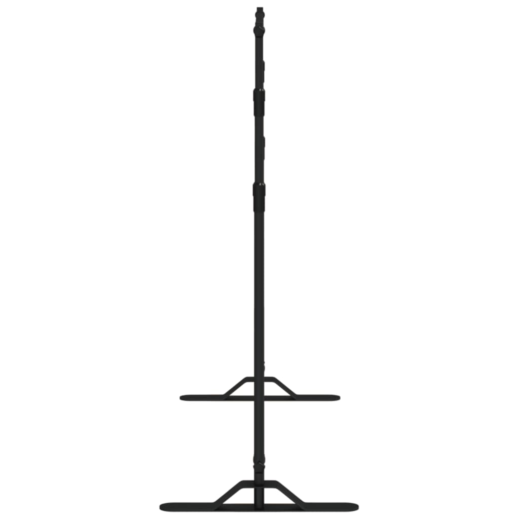 2 db fekete acél háttérállvány 254 x 243 cm