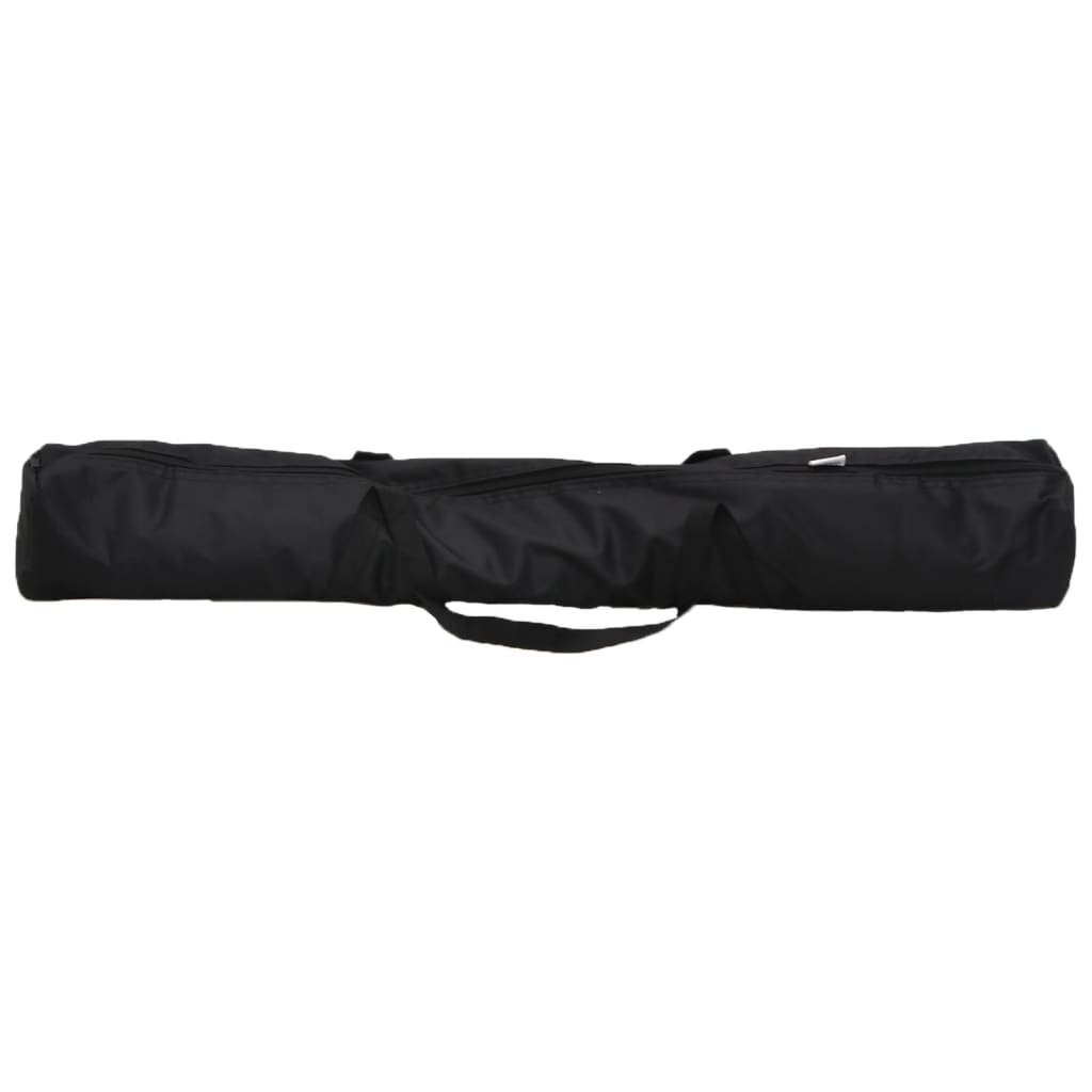 2 db fekete acél háttérállvány 305 x 243 cm