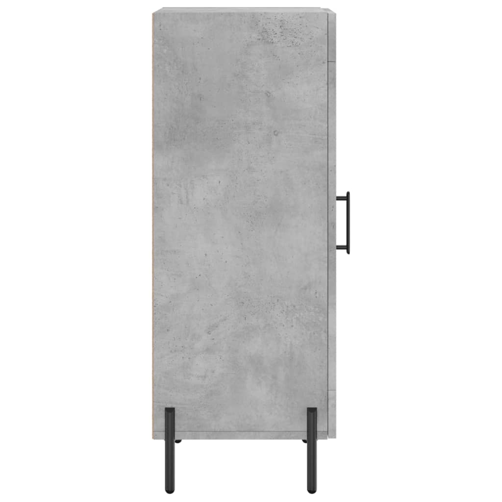 betonszürke szerelt fa tálalószekrény 34,5 x 34 x 90 cm
