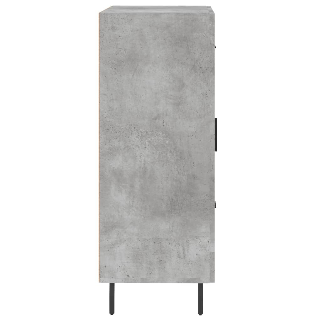 betonszürke szerelt fa tálalószekrény 69,5 x 34 x 90 cm
