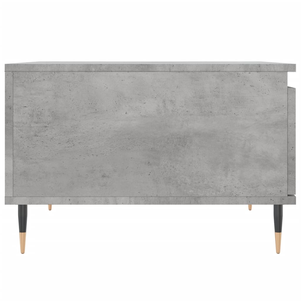 betonszürke szerelt fa dohányzóasztal 55x55x36,5 cm