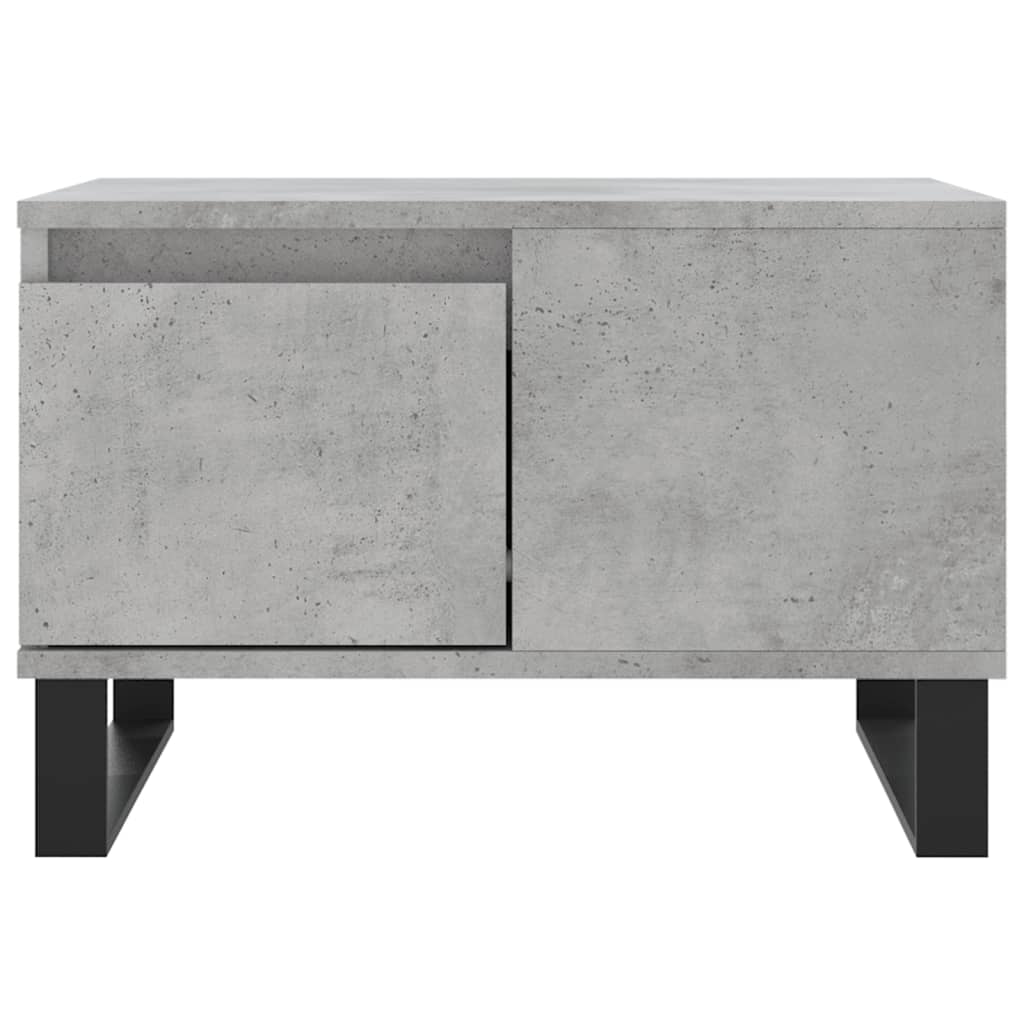 betonszürke szerelt fa dohányzóasztal 55x55x36,5 cm