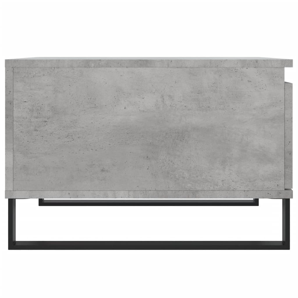 betonszürke szerelt fa dohányzóasztal 55x55x36,5 cm