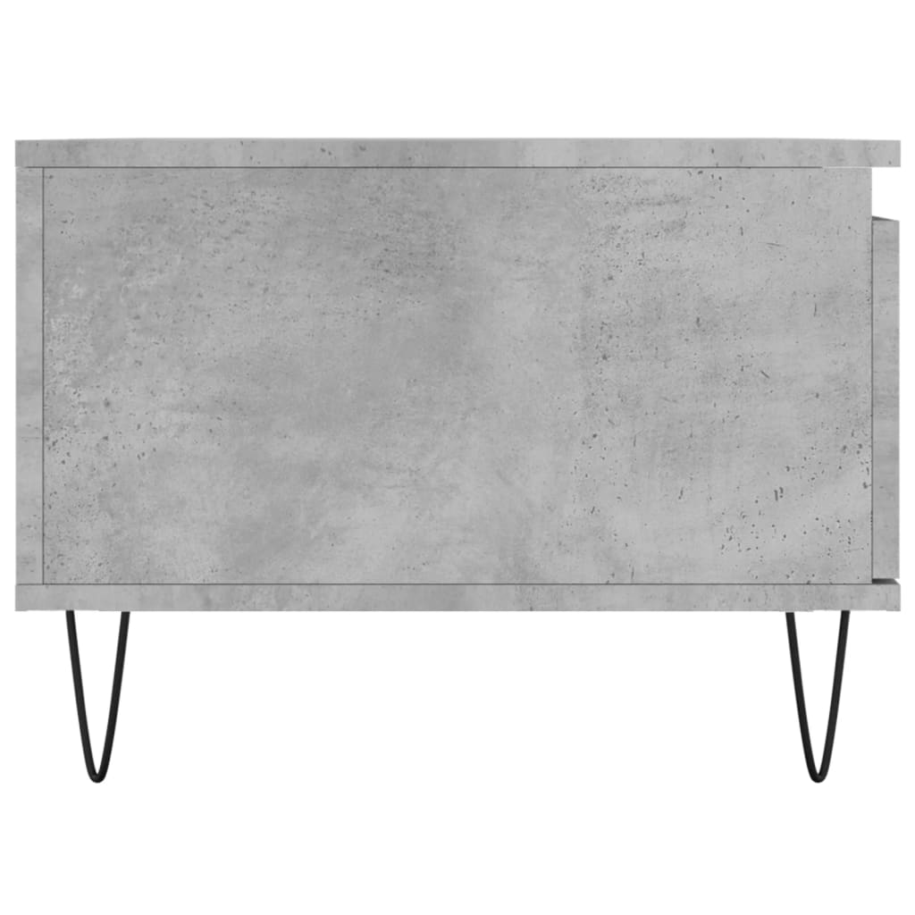 betonszürke szerelt fa dohányzóasztal 90x50x36,5 cm