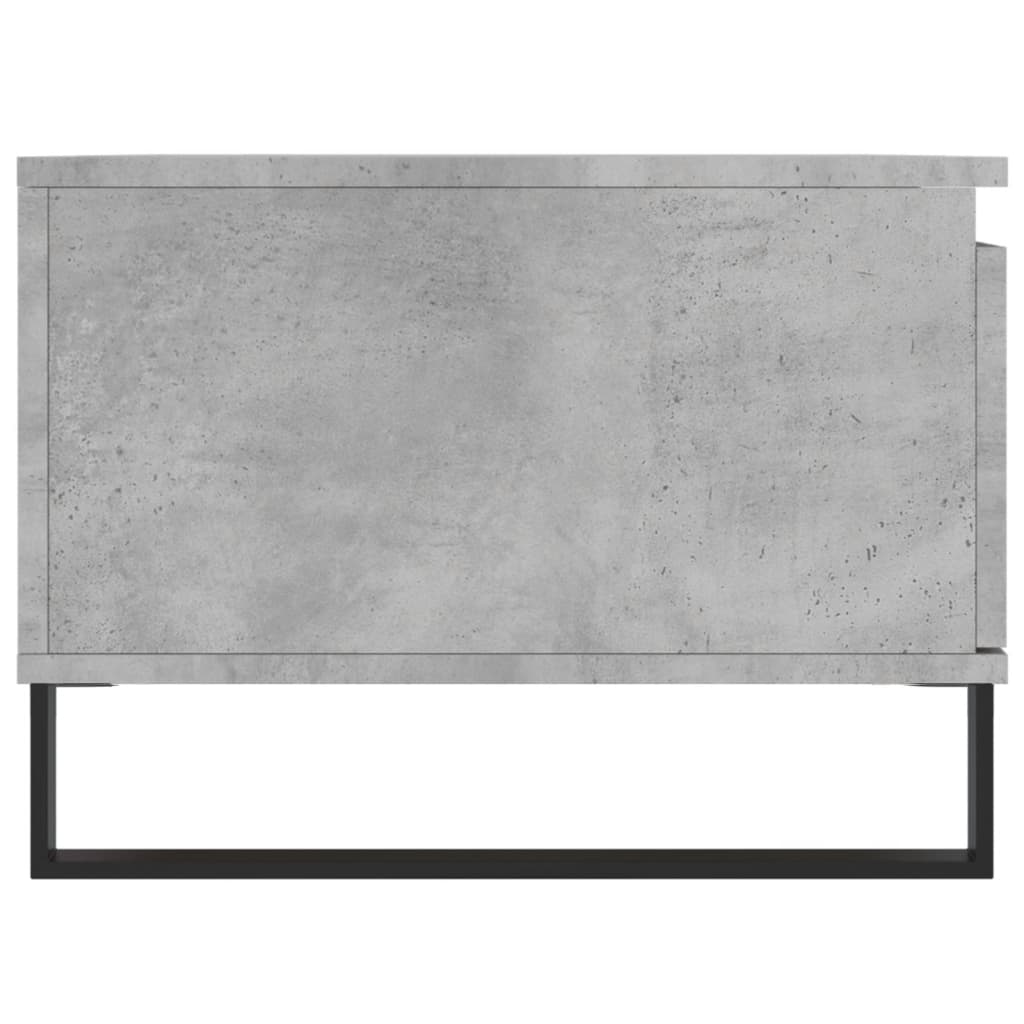 betonszürke szerelt fa dohányzóasztal 90x50x36,5 cm