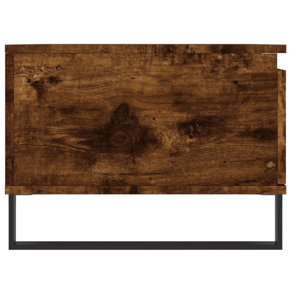 füstös tölgy színű fatermék dohányzóasztal 90x50x36,5 cm