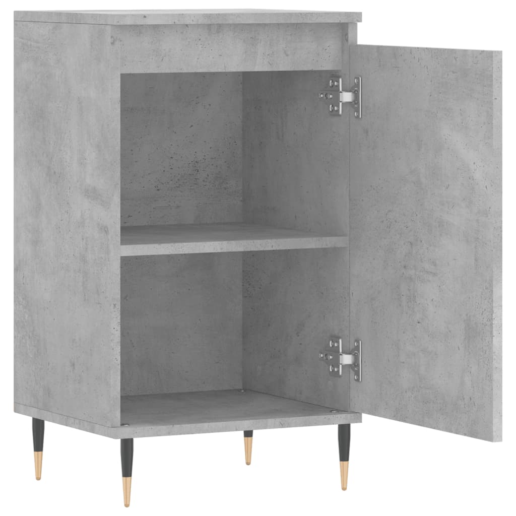 2 db betonszürke szerelt fa tálalószekrény 40 x 35 x 70 cm