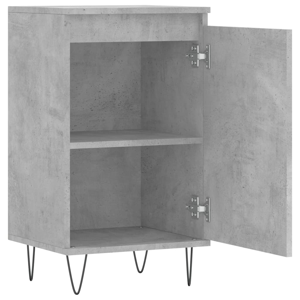 2 db betonszürke szerelt fa tálalószekrény 40 x 35 x 70 cm