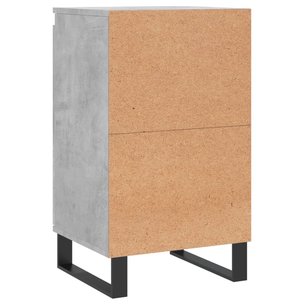 betonszürke szerelt fa tálalószekrény 40 x 35 x 70 cm