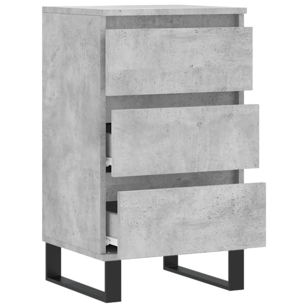 betonszürke szerelt fa tálalószekrény 40 x 35 x 70 cm