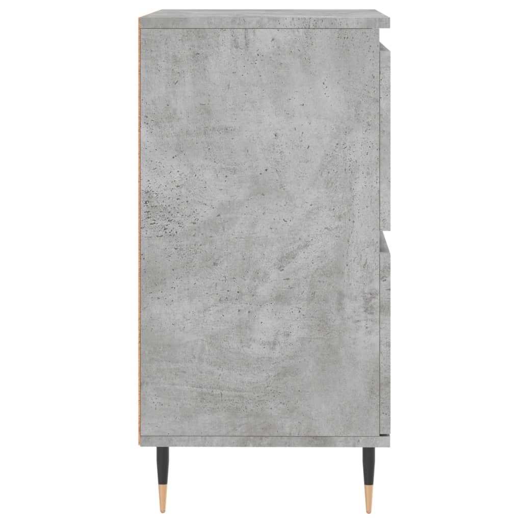 betonszürke szerelt fa tálalószekrény 60 x 35 x 70 cm