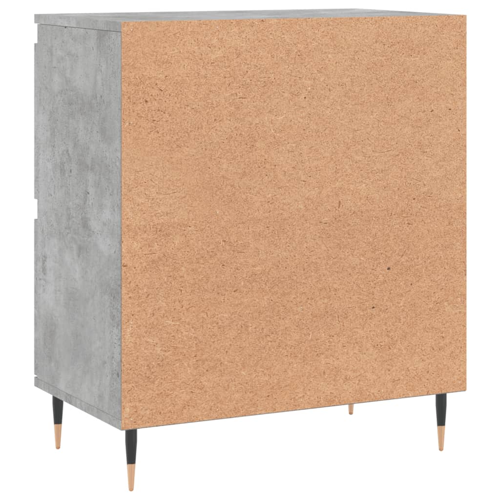 betonszürke szerelt fa tálalószekrény 60 x 35 x 70 cm