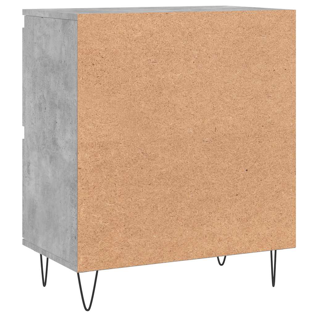 betonszürke szerelt fa tálalószekrény 60 x 35 x 70 cm
