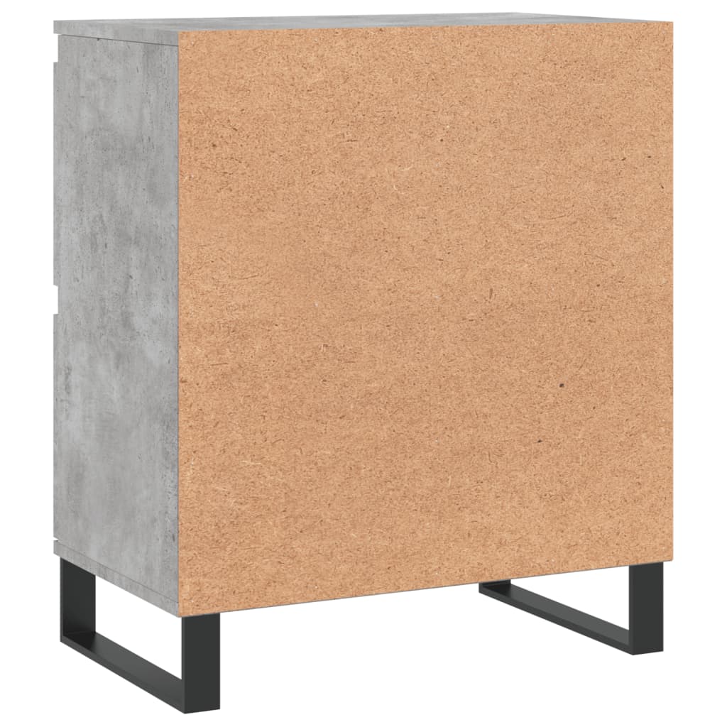 betonszürke szerelt fa tálalószekrény 60 x 35 x 70 cm