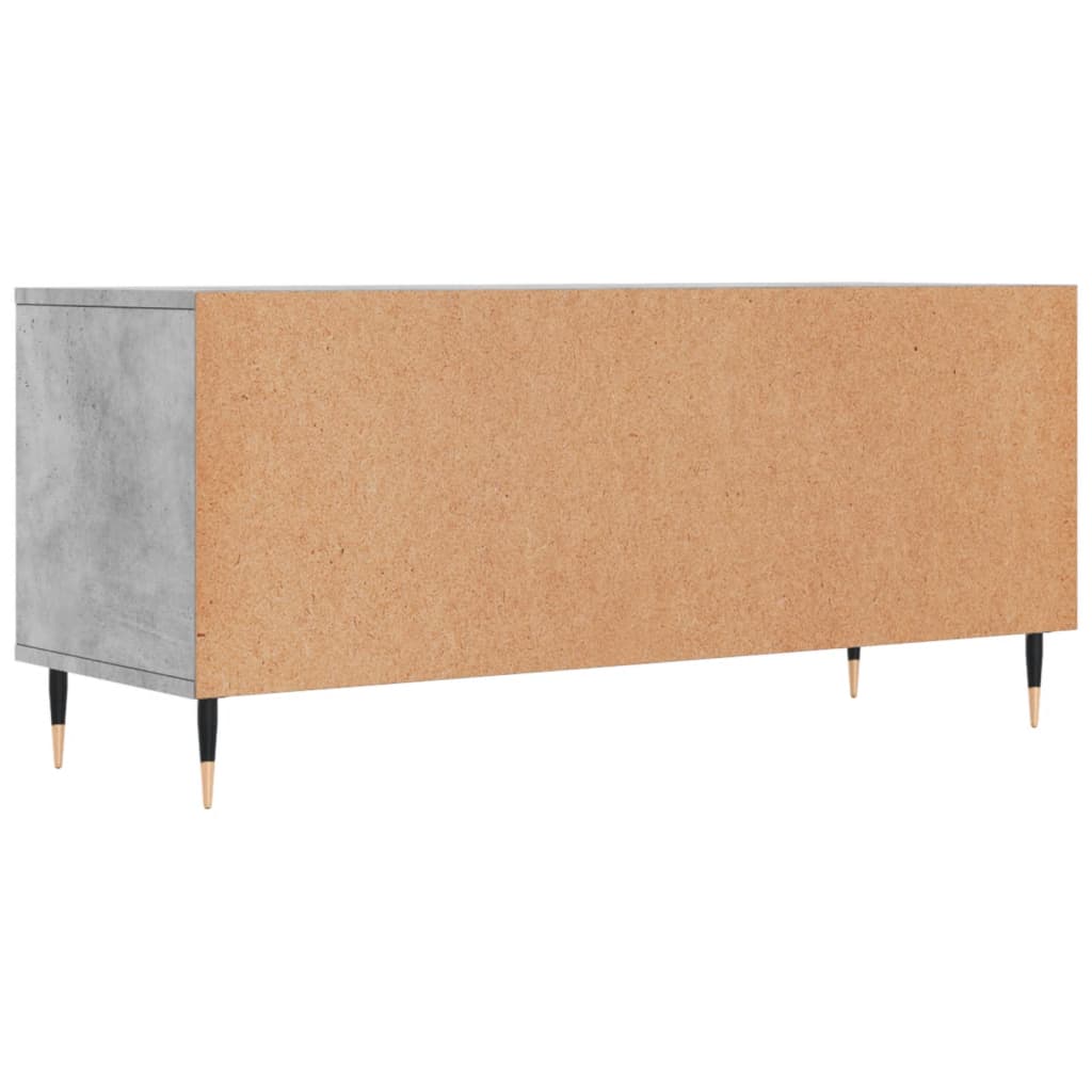 betonszürke szerelt fa TV-szekrény 100x34,5x44,5 cm