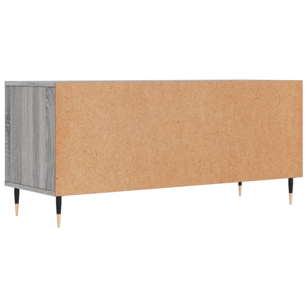 szürke sonoma színű szerelt fa TV-szekrény 100x34,5x44,5 cm