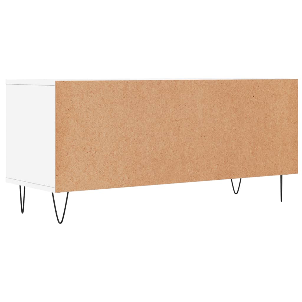 fehér szerelt fa TV-szekrény 100x34,5x44,5 cm