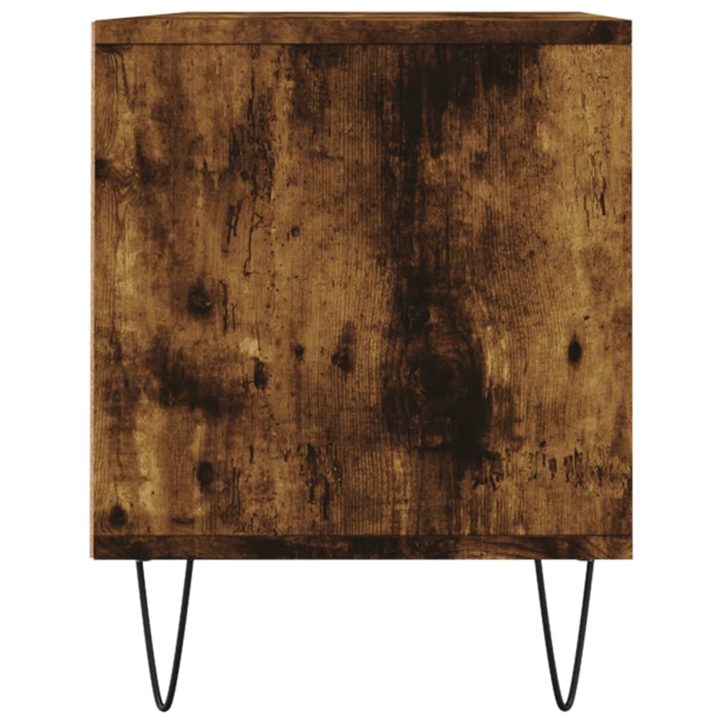 füstös tölgy színű szerelt fa TV-szekrény 100x34,5x44,5 cm