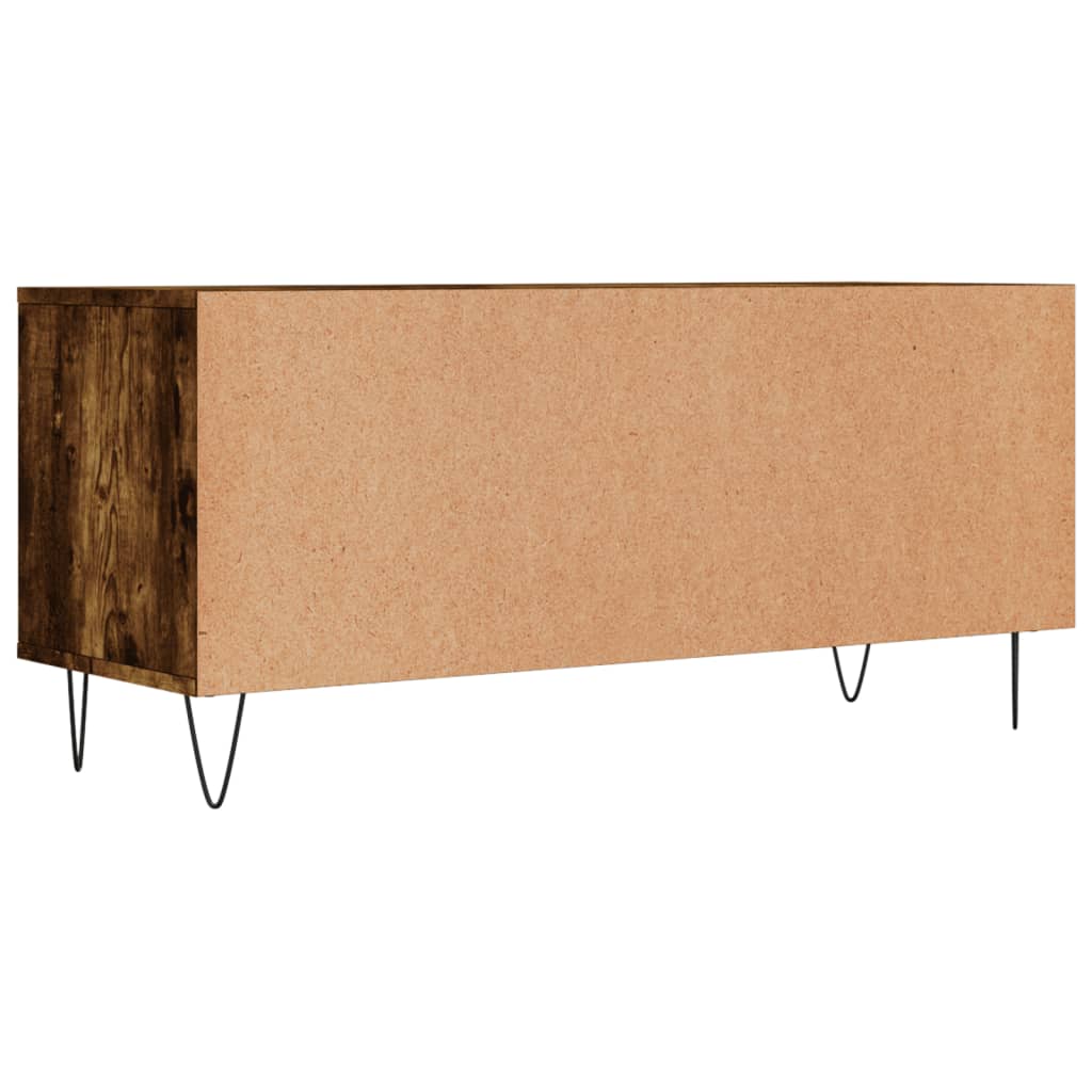 füstös tölgy színű szerelt fa TV-szekrény 100x34,5x44,5 cm