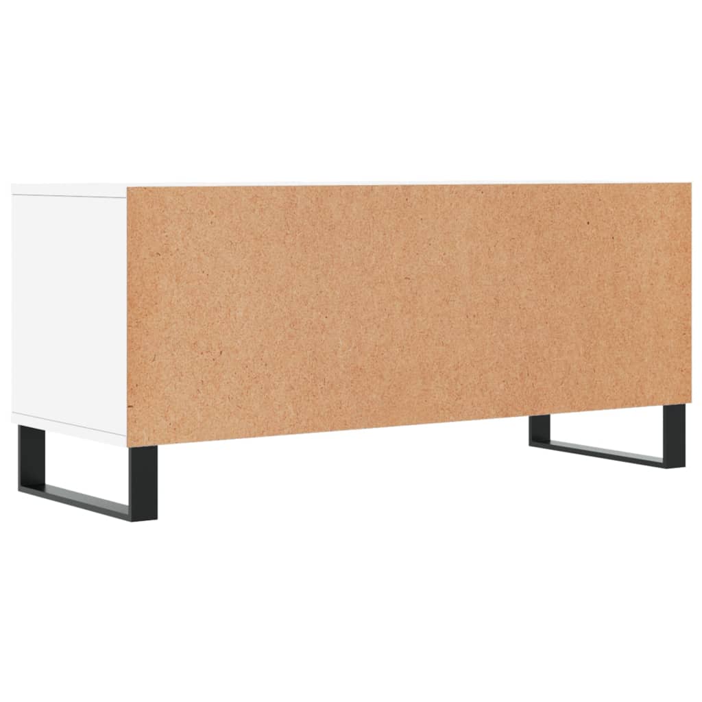 fehér szerelt fa TV-szekrény 100x34,5x44,5 cm
