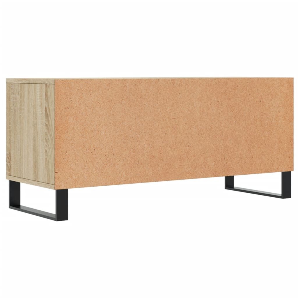 sonoma tölgyszínű szerelt fa TV-szekrény 100x34,5x44,5 cm