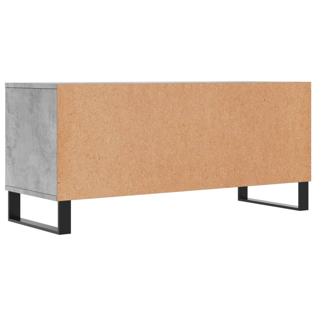 betonszürke szerelt fa TV-szekrény 100x34,5x44,5 cm